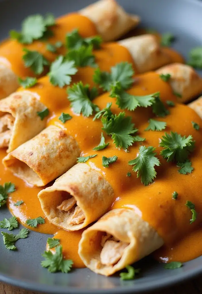 25 Chicken and Enchilada Sauce Recipes That Bring the Heat 70 25 Chicken and Enchilada Sauce Recipes That Bring the Heat - 12. Chicken Enchiladas in Pumpkin Sauce