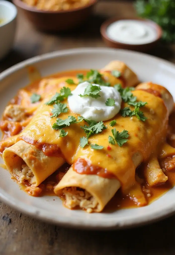 25 Chicken and Enchilada Sauce Recipes That Bring the Heat 84 25 Chicken and Enchilada Sauce Recipes That Bring the Heat - 14. Chicken and Cheese Enchiladas