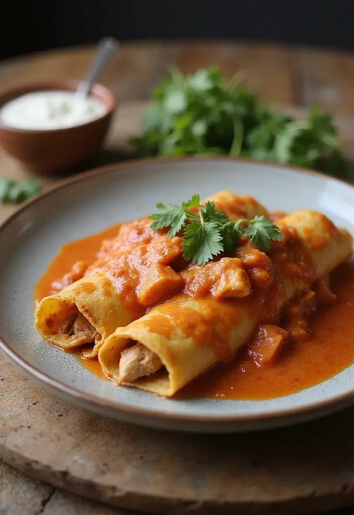 25 Chicken and Enchilada Sauce Recipes That Bring the Heat 91 25 Chicken and Enchilada Sauce Recipes That Bring the Heat - 15. Chicken Enchiladas with Tomato Cream Sauce