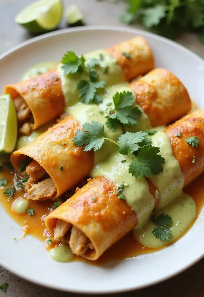 25 Chicken and Enchilada Sauce Recipes That Bring the Heat 131 25 Chicken and Enchilada Sauce Recipes That Bring the Heat - 21. Chicken Enchiladas with Cilantro Lime Sauce