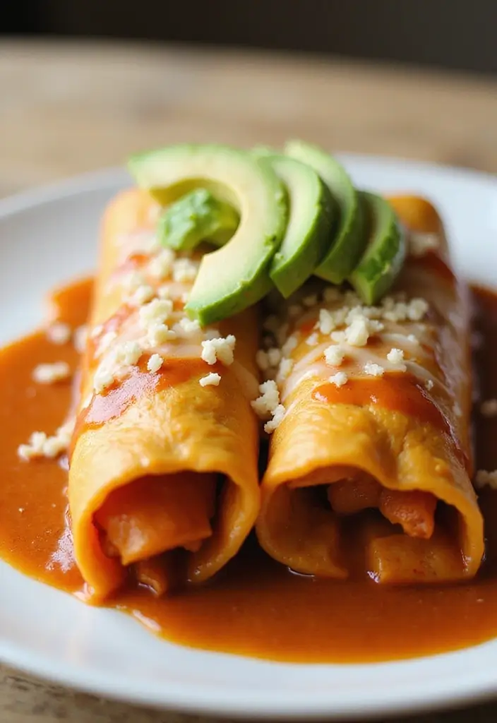 25 Chicken and Enchilada Sauce Recipes That Bring the Heat 37 25 Chicken and Enchilada Sauce Recipes That Bring the Heat - 7. Sweet Potato and Chicken Enchiladas
