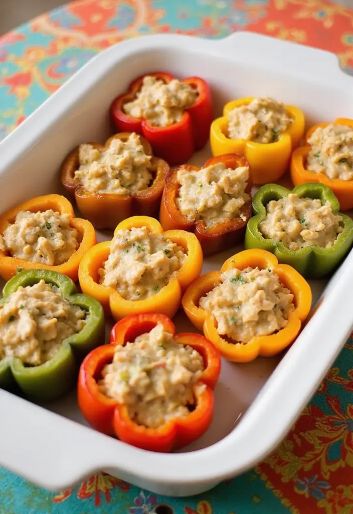 25 Cream of Chicken Sauce Recipes for Cozy Homemade Dinners 86 25 Cream of Chicken Sauce Recipes for Cozy Homemade Dinners - 14. Creamy Chicken Stuffed Bell Peppers