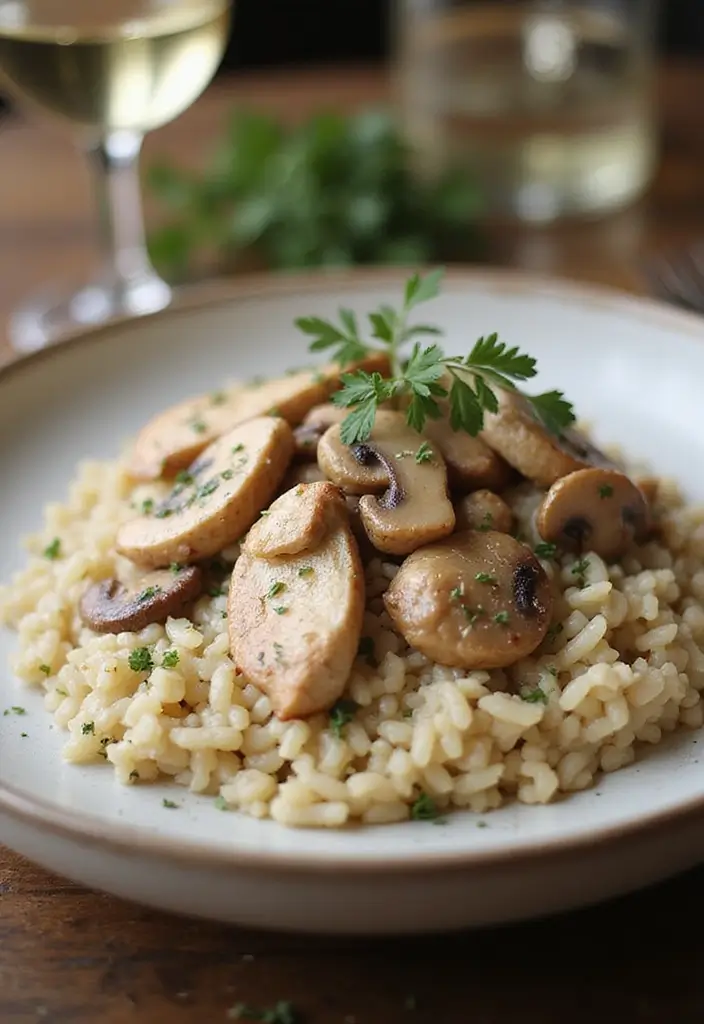 25 Cream of Chicken Sauce Recipes for Cozy Homemade Dinners 112 25 Cream of Chicken Sauce Recipes for Cozy Homemade Dinners - 18. Creamy Chicken and Mushroom Risotto