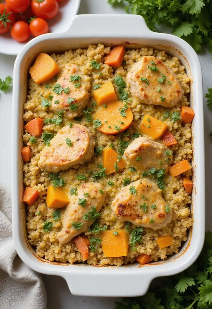 25 Cream of Chicken Sauce Recipes for Cozy Homemade Dinners 159 25 Cream of Chicken Sauce Recipes for Cozy Homemade Dinners - 25. Creamy Chicken and Quinoa Bake