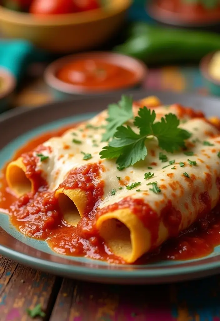 25 Dinner Recipes with Tomato Sauce for Busy Evenings 71 25 Dinner Recipes with Tomato Sauce for Busy Evenings - 11. Tomato and Black Bean Enchiladas