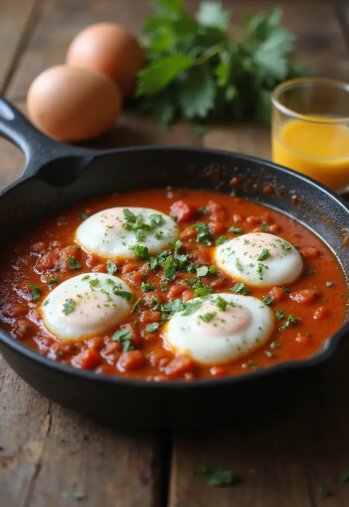 25 Dinner Recipes with Tomato Sauce for Busy Evenings 123 25 Dinner Recipes with Tomato Sauce for Busy Evenings - 19. Tomato and Egg Breakfast Skillet