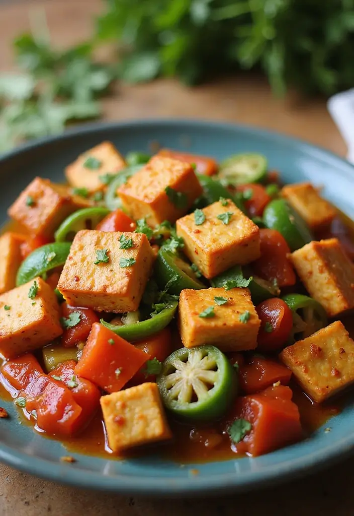 25 Dinner Recipes with Tomato Sauce for Busy Evenings 50 25 Dinner Recipes with Tomato Sauce for Busy Evenings - 8. Tomato and Vegetable Tofu Stir-Fry