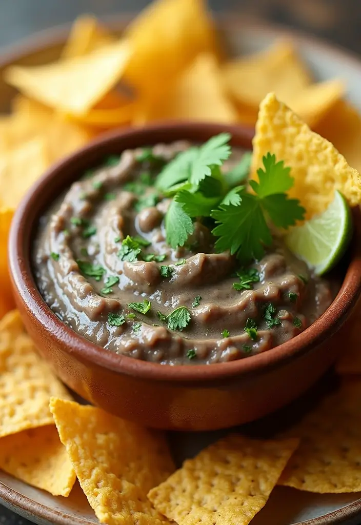 25 Dipping Sauce Recipes for Chips That Everyone Will Love 120 25 Dipping Sauce Recipes for Chips That Everyone Will Love - 18. Cilantro Lime Black Bean Dip