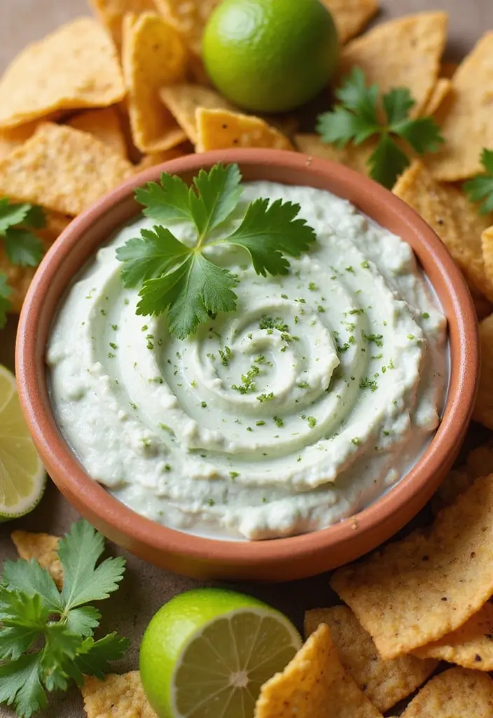 25 Dipping Sauce Recipes for Chips That Everyone Will Love 20 25 Dipping Sauce Recipes for Chips That Everyone Will Love - 4. Zesty Cilantro Lime Dip