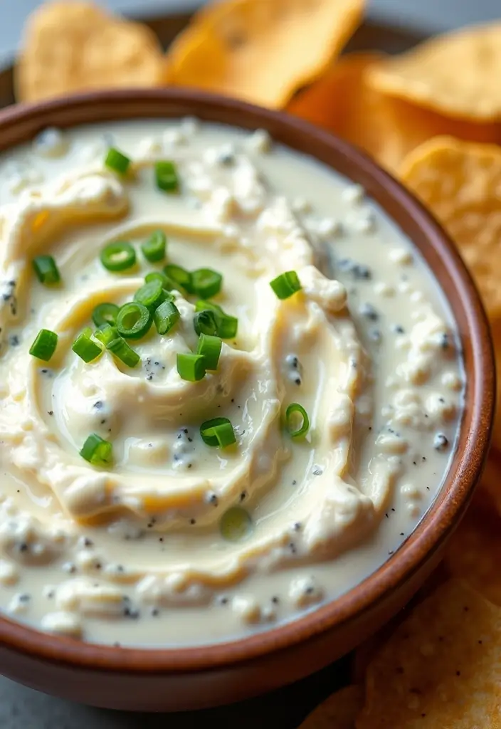 25 Dipping Sauce Recipes for Chips That Everyone Will Love 55 25 Dipping Sauce Recipes for Chips That Everyone Will Love - 9. Blue Cheese Dip