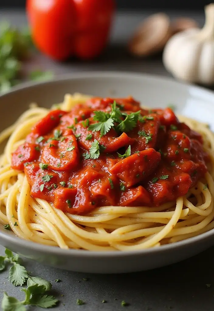 25 Gluten Free Pasta Sauce Recipes for Every Craving 22 25 Gluten Free Pasta Sauce Recipes for Every Craving - 4. Roasted Red Pepper Sauce