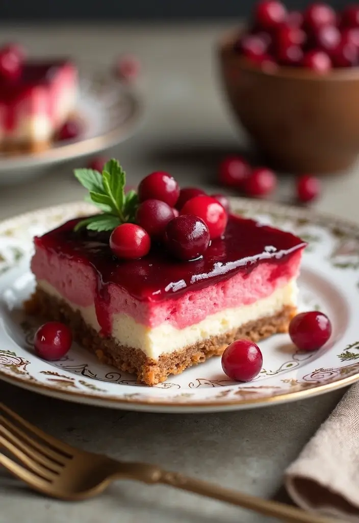 25 Leftover Cranberry Sauce Recipes for Creative Desserts 88 25 Leftover Cranberry Sauce Recipes for Creative Desserts - 14. Cranberry Sauce Cheesecake Bars