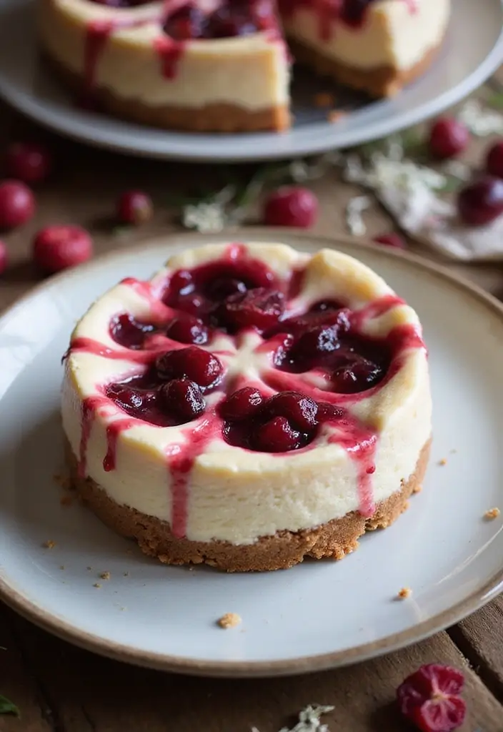 25 Leftover Cranberry Sauce Recipes for Creative Desserts 6 25 Leftover Cranberry Sauce Recipes for Creative Desserts - 2. Cranberry Swirl Cheesecake