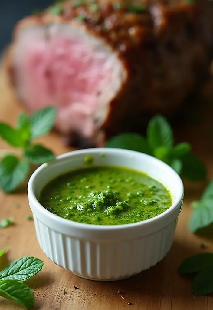 25 Leg of Lamb Sauce Recipes for Special Occasions 1 25 Leg of Lamb Sauce Recipes for Special Occasions - 1. Mint Chimichurri Sauce