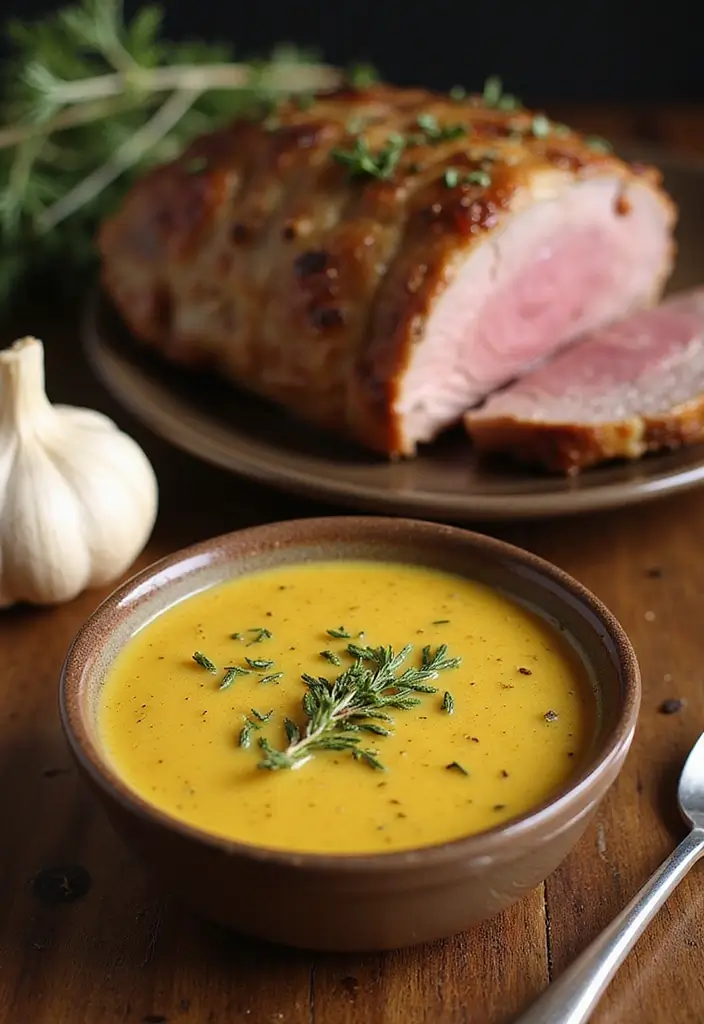 25 Leg of Lamb Sauce Recipes for Special Occasions 114 25 Leg of Lamb Sauce Recipes for Special Occasions - 18. Roasted Garlic and Thyme Sauce