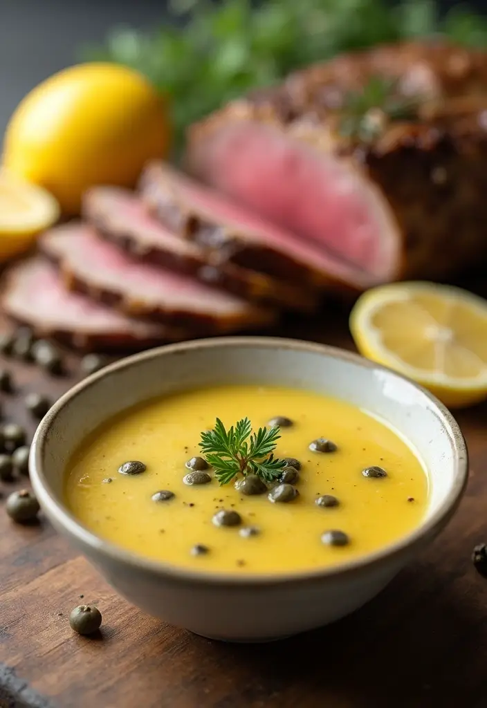 25 Leg of Lamb Sauce Recipes for Special Occasions 39 25 Leg of Lamb Sauce Recipes for Special Occasions - 7. Zesty Lemon and Capers Sauce