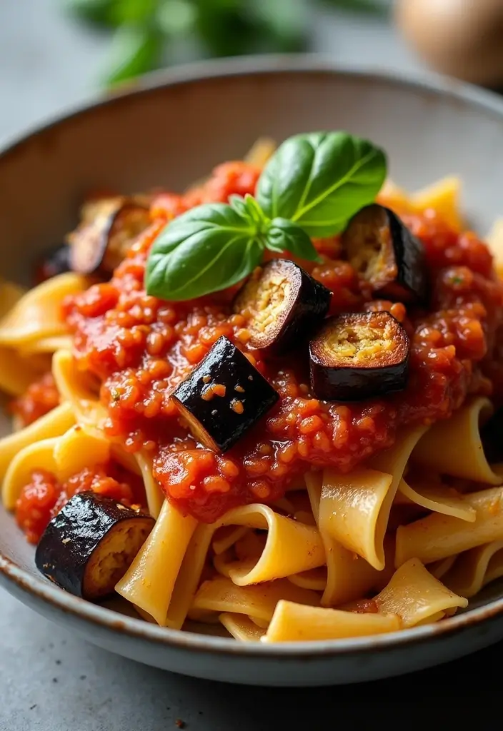 25 Low Calorie Pasta Sauce Recipes That Still Taste Great 81 25 Low Calorie Pasta Sauce Recipes That Still Taste Great - 13. Eggplant and Tomato Sauce