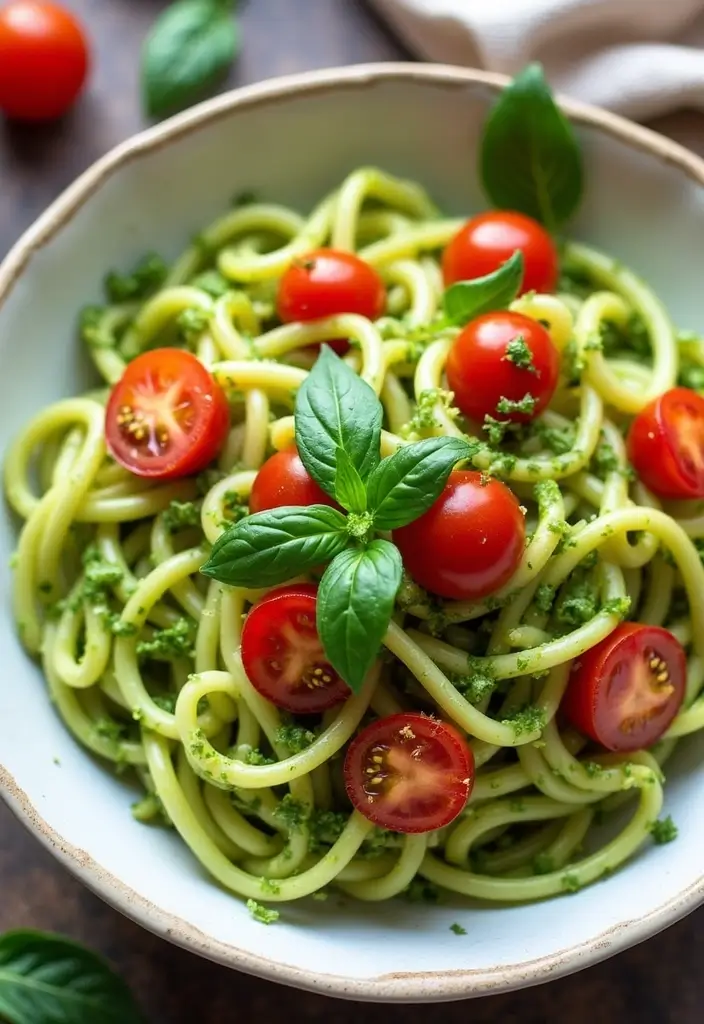 25 Low Calorie Pasta Sauce Recipes That Still Taste Great 8 25 Low Calorie Pasta Sauce Recipes That Still Taste Great - 2. Zucchini Noodles with Avocado Pesto