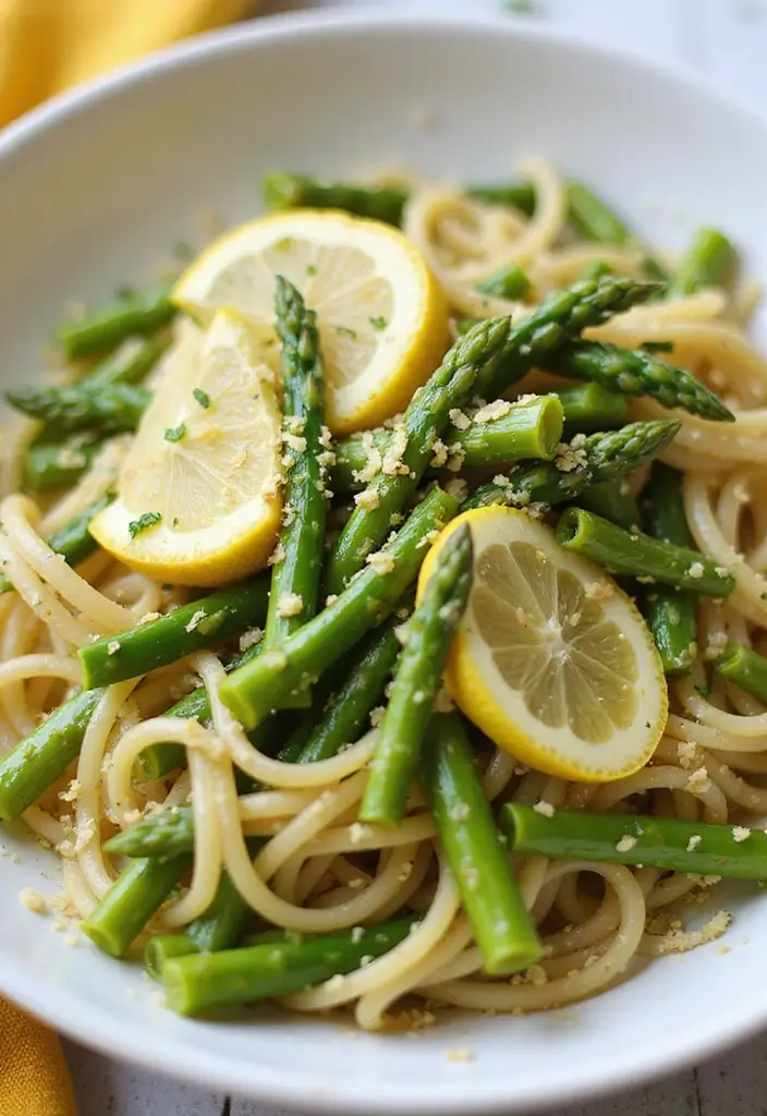 25 Pasta Recipes Without Tomato Sauce for a Fresh Twist 123 25 Pasta Recipes Without Tomato Sauce for a Fresh Twist - 19. Lemon Garlic Asparagus Pasta