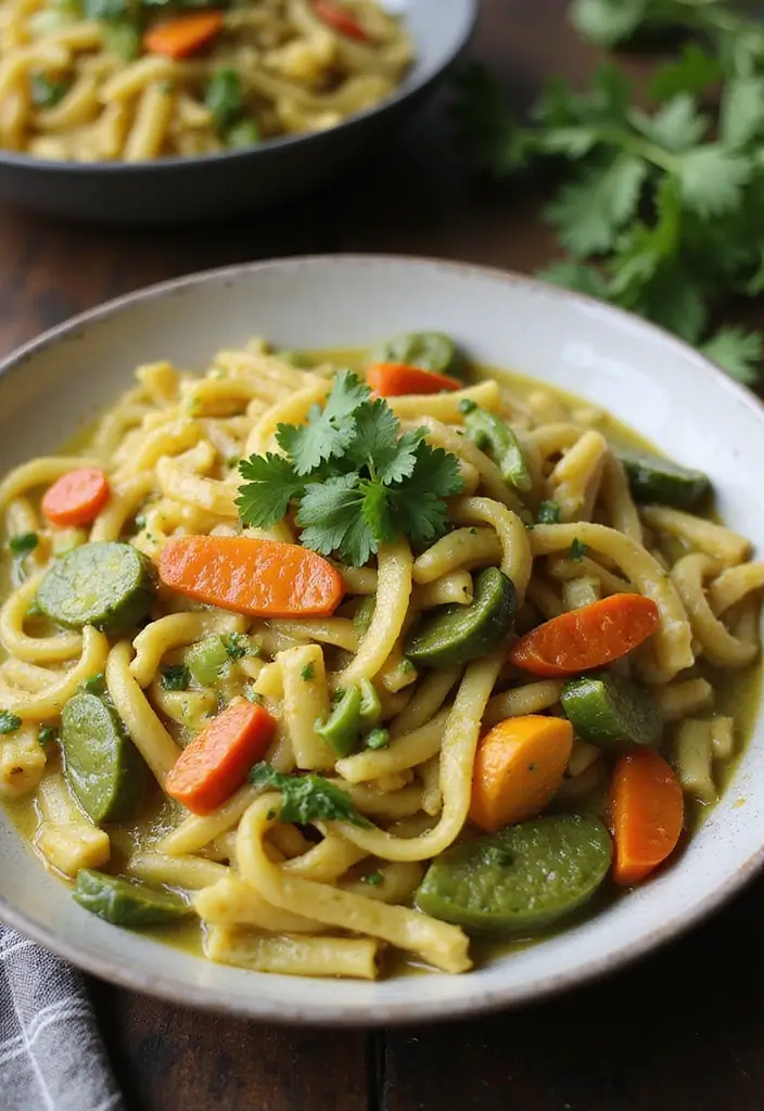 25 Pasta Recipes Without Tomato Sauce for a Fresh Twist 151 25 Pasta Recipes Without Tomato Sauce for a Fresh Twist - 23. Thai Green Curry Pasta