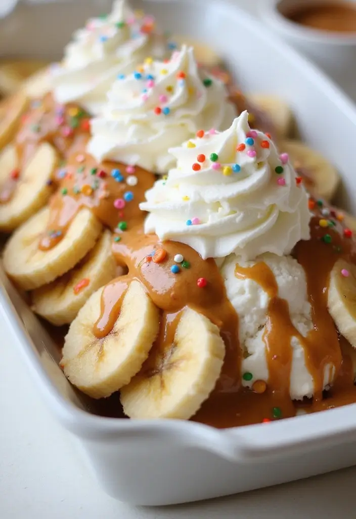 25+ Recipes Using Reese’s Peanut Butter Sauce for Dessert Lovers 64 25+ Recipes Using Reese’s Peanut Butter Sauce for Dessert Lovers - 10. Peanut Butter Sauce Banana Split