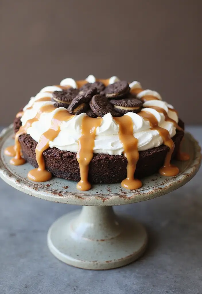 25+ Recipes Using Reese’s Peanut Butter Sauce for Dessert Lovers 95 25+ Recipes Using Reese’s Peanut Butter Sauce for Dessert Lovers - 15. Reese’s Peanut Butter Sauce Cookies and Cream Pie