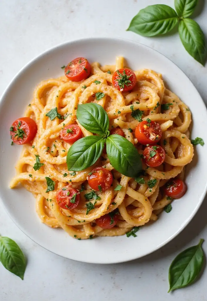 25 Recipes with Alfredo Sauce for Rich Creamy Dinners 112 25 Recipes with Alfredo Sauce for Rich Creamy Dinners - 18. Tomato Basil Alfredo