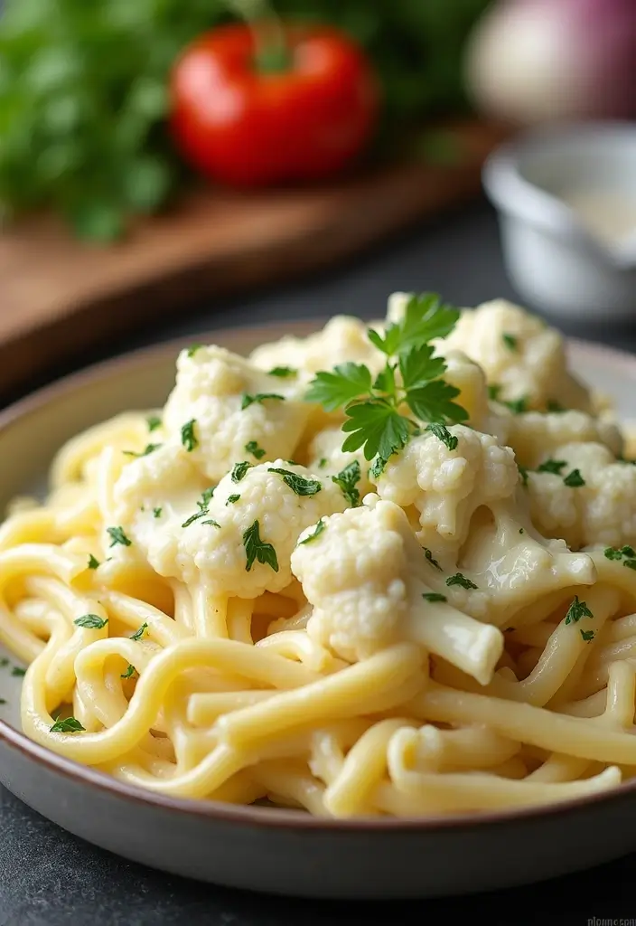 25 Recipes with Alfredo Sauce for Rich Creamy Dinners 8 25 Recipes with Alfredo Sauce for Rich Creamy Dinners - 2. Cauliflower Alfredo Sauce