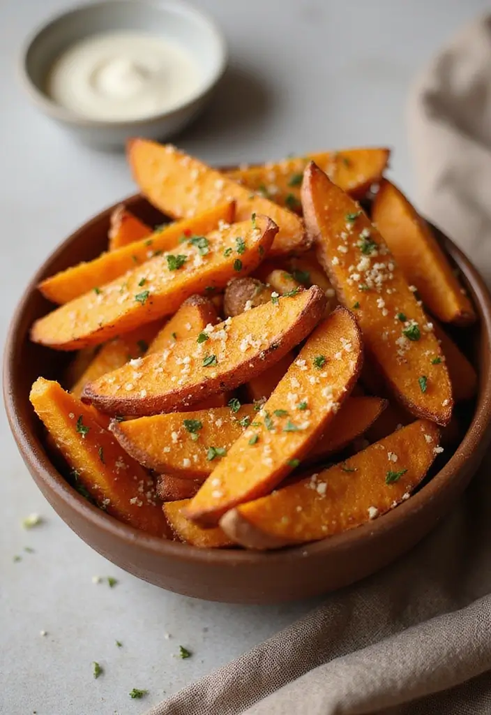 25 Recipes with Garlic Parmesan Sauce for Irresistible Flavor 60 25 Recipes with Garlic Parmesan Sauce for Irresistible Flavor - 10. Garlic Parmesan Sweet Potato Fries