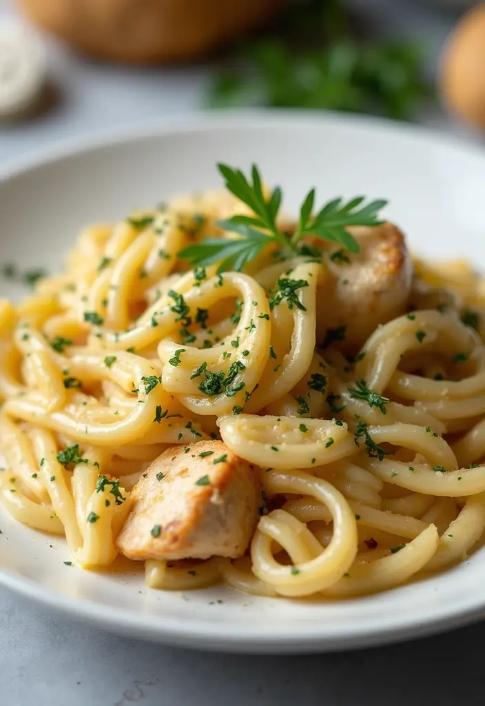 25 Recipes with Garlic Parmesan Sauce for Irresistible Flavor 108 25 Recipes with Garlic Parmesan Sauce for Irresistible Flavor - 18. Garlic Parmesan Chicken Pasta