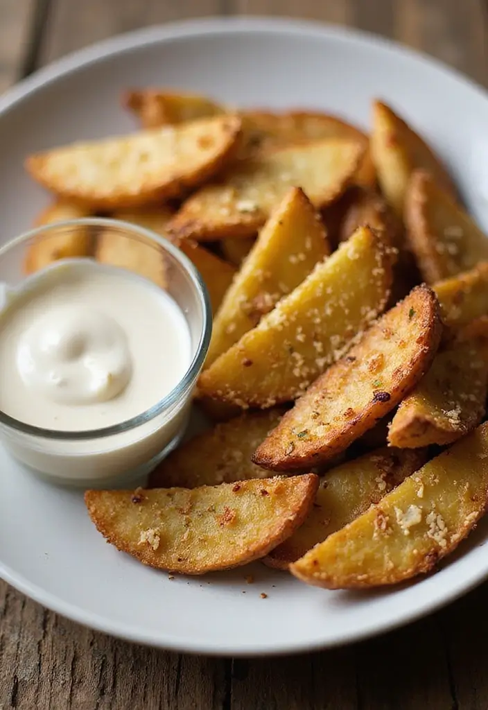 25 Recipes with Garlic Parmesan Sauce for Irresistible Flavor 115 25 Recipes with Garlic Parmesan Sauce for Irresistible Flavor - 19. Garlic Parmesan Potato Wedges