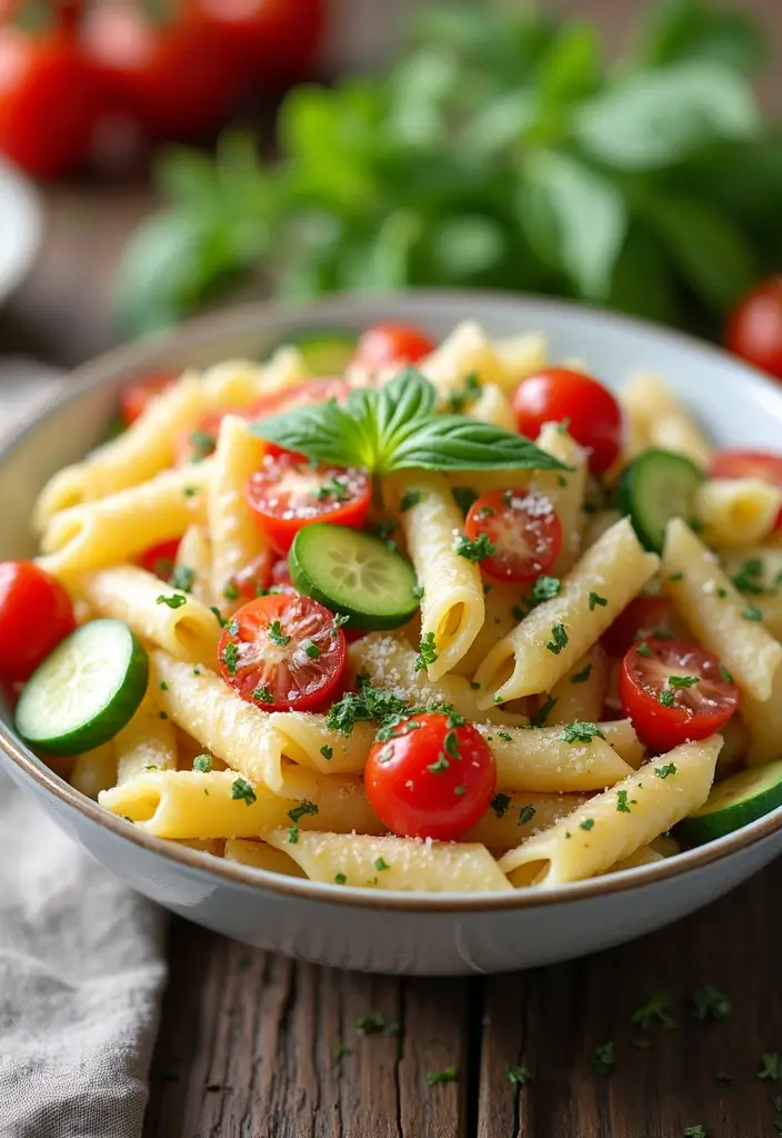 25 Recipes with Garlic Parmesan Sauce for Irresistible Flavor 29 25 Recipes with Garlic Parmesan Sauce for Irresistible Flavor - 5. Garlic Parmesan Pasta Salad