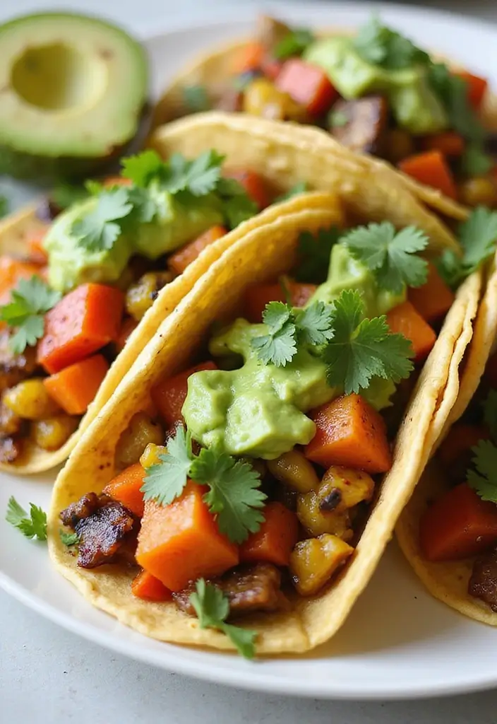 25 Recipes with Green Enchilada Sauce for Flavorful Meals 22 25 Recipes with Green Enchilada Sauce for Flavorful Meals - 4. Green Enchilada Vegetable Tacos