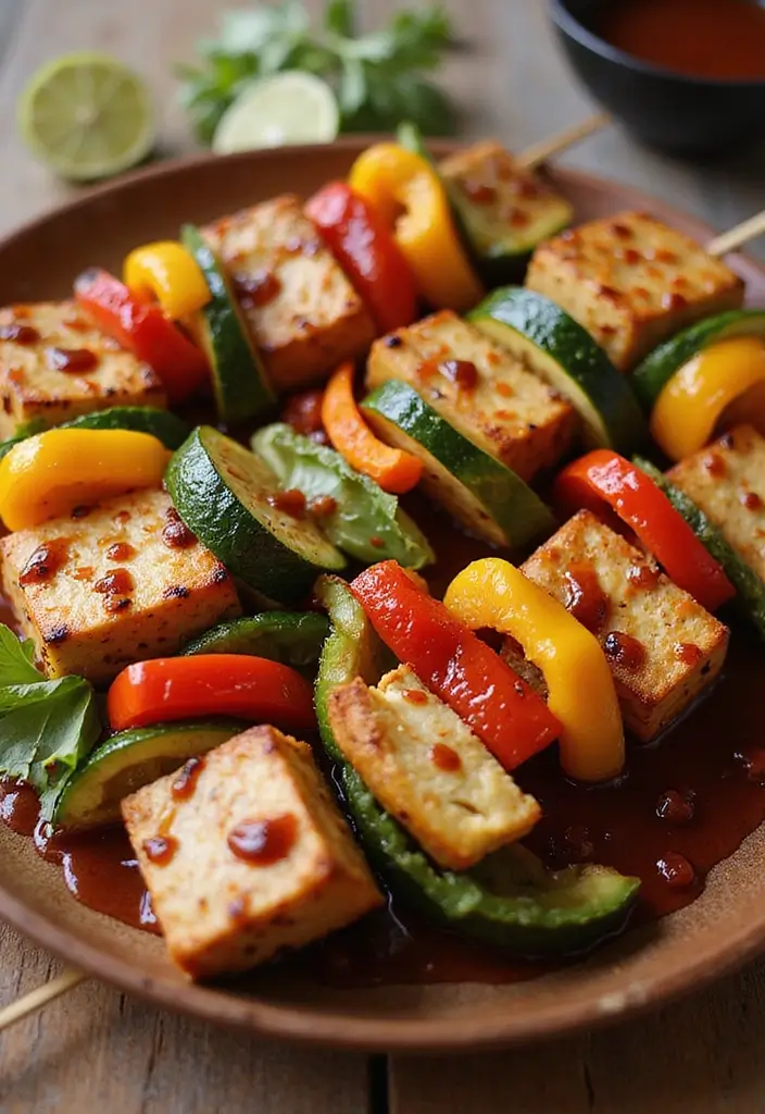 25 Recipes with Korean BBQ Sauce for Smoky Sweet Meals 1 25 Recipes with Korean BBQ Sauce for Smoky Sweet Meals - 1. Grilled Korean BBQ Tofu Skewers