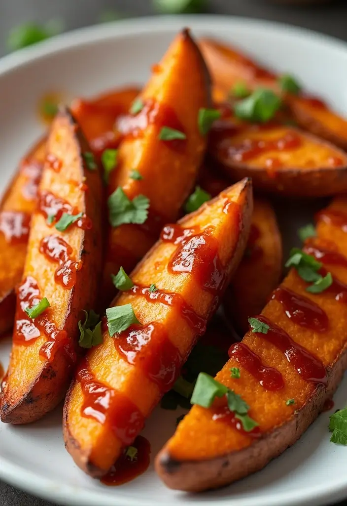 25 Recipes with Korean BBQ Sauce for Smoky Sweet Meals 67 25 Recipes with Korean BBQ Sauce for Smoky Sweet Meals - 11. Korean BBQ Sweet Potato Wedges
