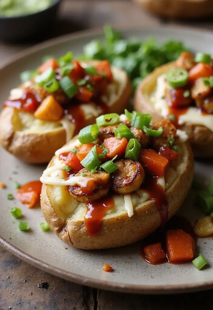 25 Recipes with Korean BBQ Sauce for Smoky Sweet Meals 139 25 Recipes with Korean BBQ Sauce for Smoky Sweet Meals - 23. Korean BBQ Baked Potatoes