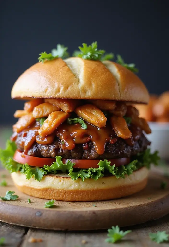 25 Recipes with Korean BBQ Sauce for Smoky Sweet Meals 153 25 Recipes with Korean BBQ Sauce for Smoky Sweet Meals - 25. Korean BBQ Veggie Burger