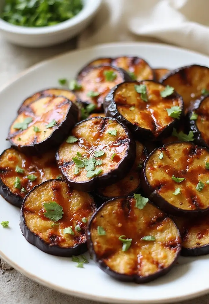 25 Recipes with Korean BBQ Sauce for Smoky Sweet Meals 25 25 Recipes with Korean BBQ Sauce for Smoky Sweet Meals - 5. Korean BBQ Eggplant Slices