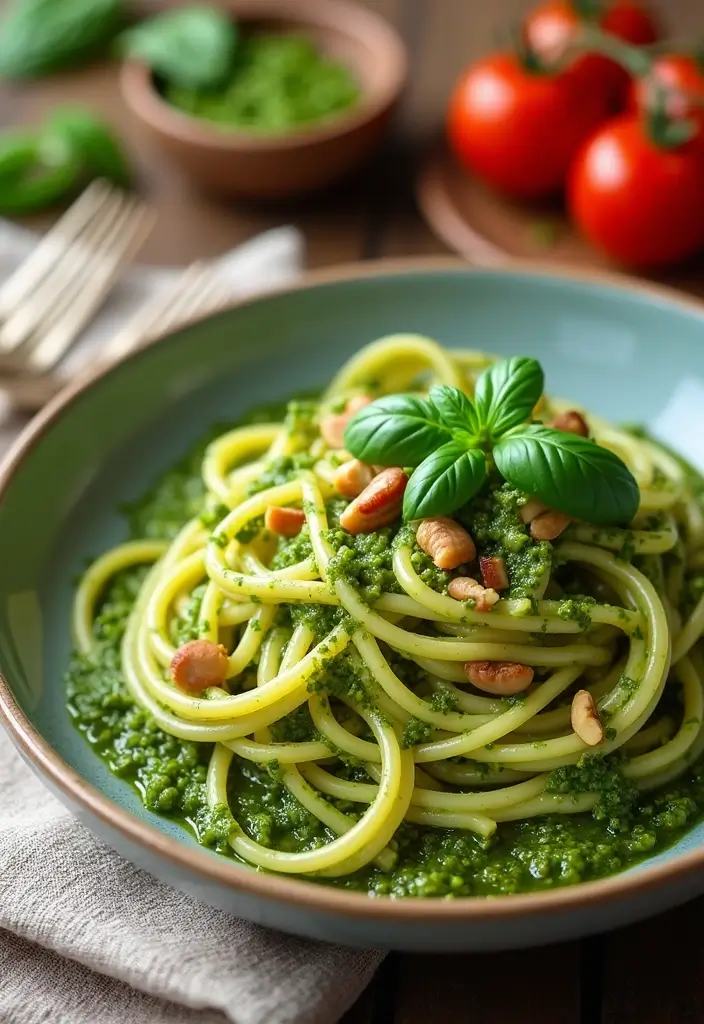 25 Recipes with Pesto Sauce That Brighten Any Meal 1 25 Recipes with Pesto Sauce That Brighten Any Meal - 1. Classic Pesto Pasta