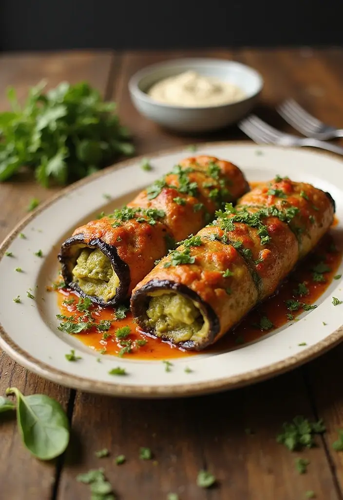 25 Recipes with Pesto Sauce That Brighten Any Meal 123 25 Recipes with Pesto Sauce That Brighten Any Meal - 19. Pesto Eggplant Roll-Ups