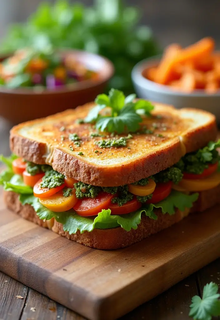 25 Recipes with Pesto Sauce That Brighten Any Meal 8 25 Recipes with Pesto Sauce That Brighten Any Meal - 2. Pesto Grilled Veggie Sandwiches