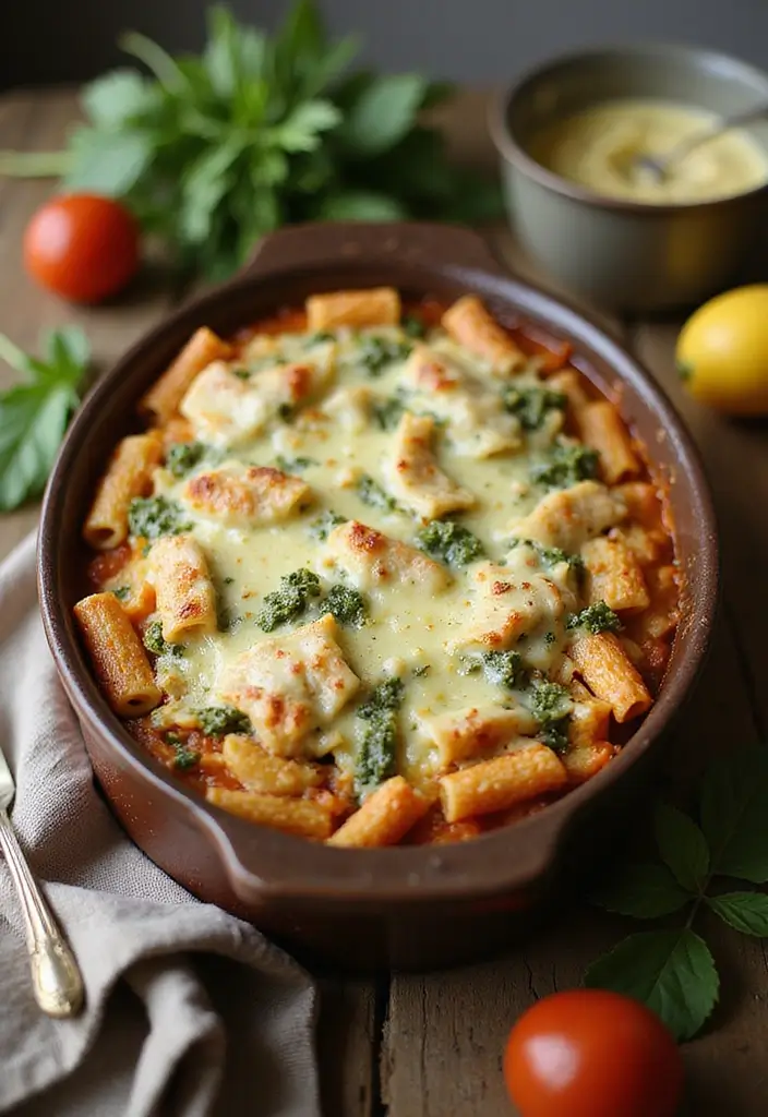 25 Recipes with Pesto Sauce That Brighten Any Meal 137 25 Recipes with Pesto Sauce That Brighten Any Meal - 21. Pesto Pasta Bake