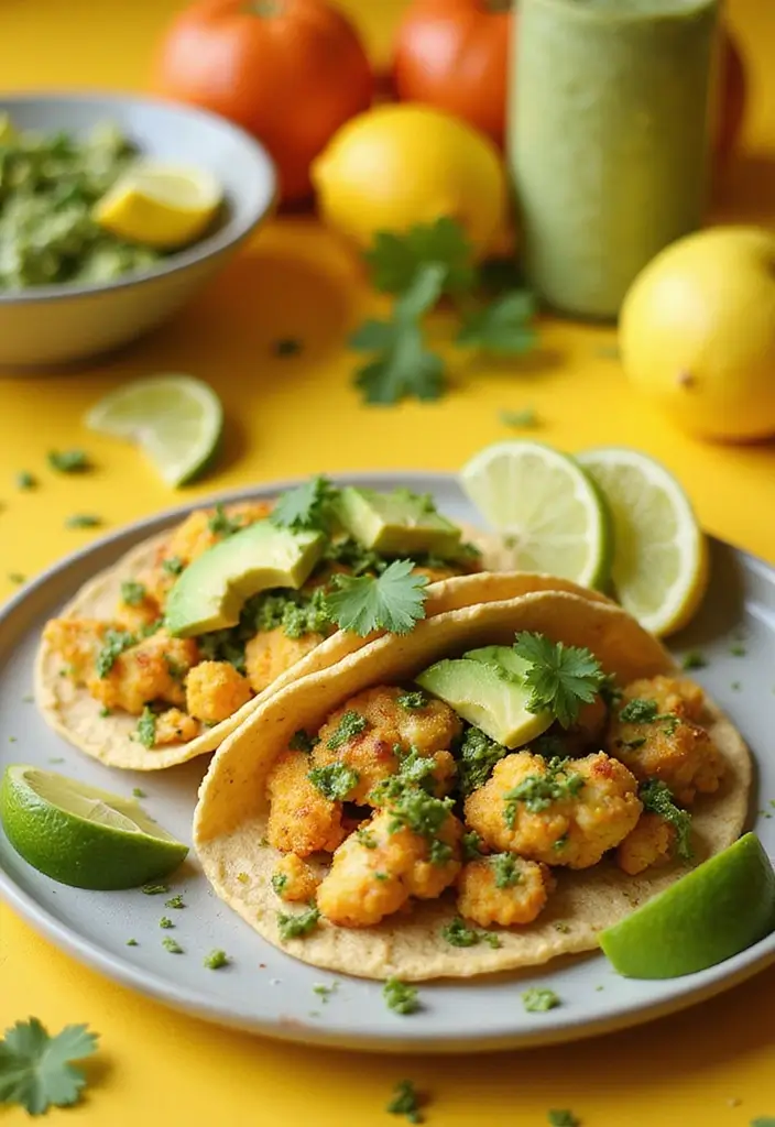 25 Recipes with Pesto Sauce That Brighten Any Meal 50 25 Recipes with Pesto Sauce That Brighten Any Meal - 8. Pesto Cauliflower Tacos