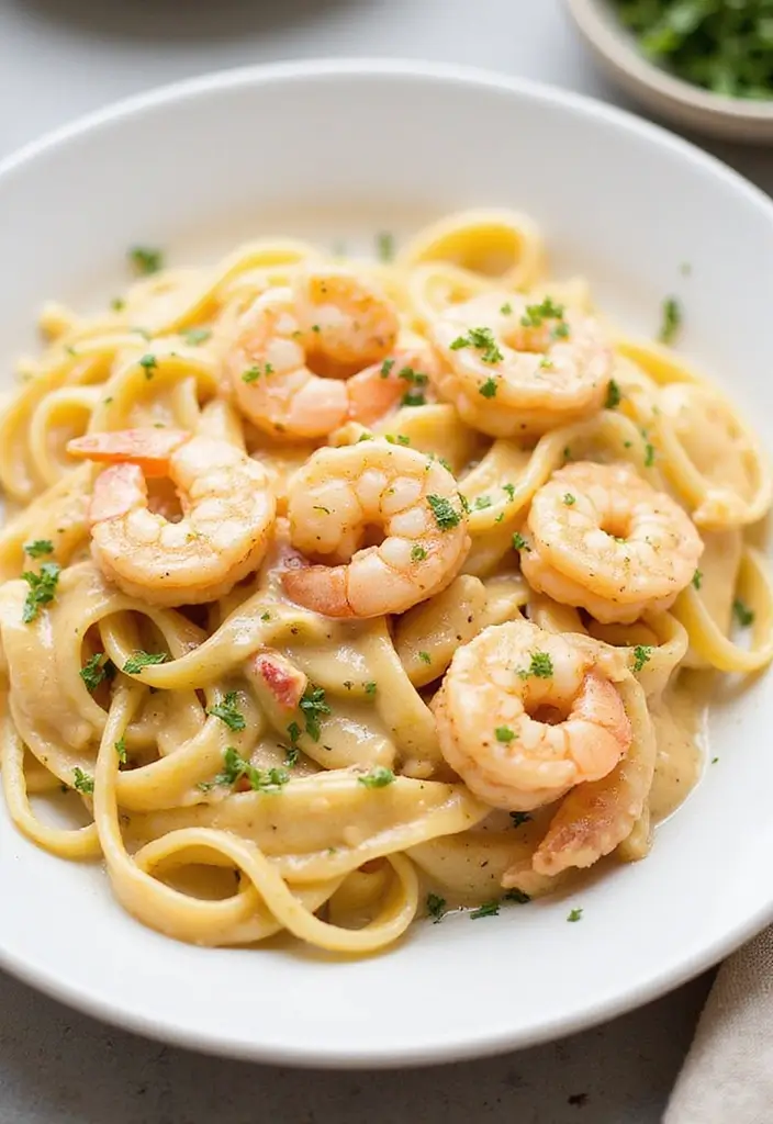 25 Recipes with Rao’s Alfredo Sauce That Taste Gourmet 112 25 Recipes with Rao’s Alfredo Sauce That Taste Gourmet - 18. Creamy Alfredo Shrimp Scampi