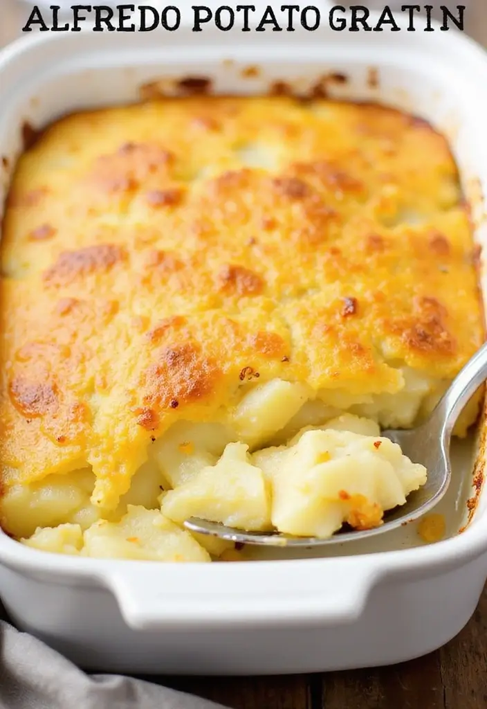 25 Recipes with Rao’s Alfredo Sauce That Taste Gourmet 133 25 Recipes with Rao’s Alfredo Sauce That Taste Gourmet - 21. Alfredo Potato Gratin