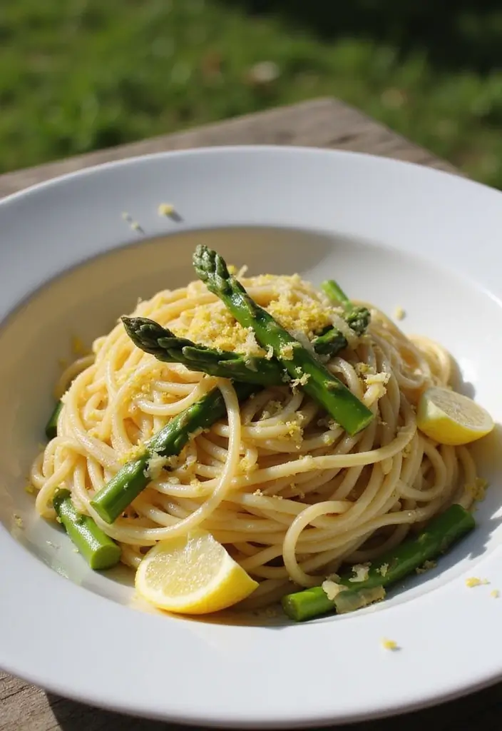 25 Recipes with Spaghetti Sauce for Family Favorites 87 25 Recipes with Spaghetti Sauce for Family Favorites - 15. Spaghetti with Lemon and Asparagus