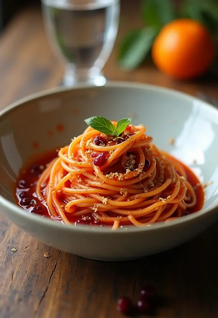 25 Recipes with Spaghetti Sauce for Family Favorites 106 25 Recipes with Spaghetti Sauce for Family Favorites - 18. Spaghetti with Cranberry-Orange Sauce