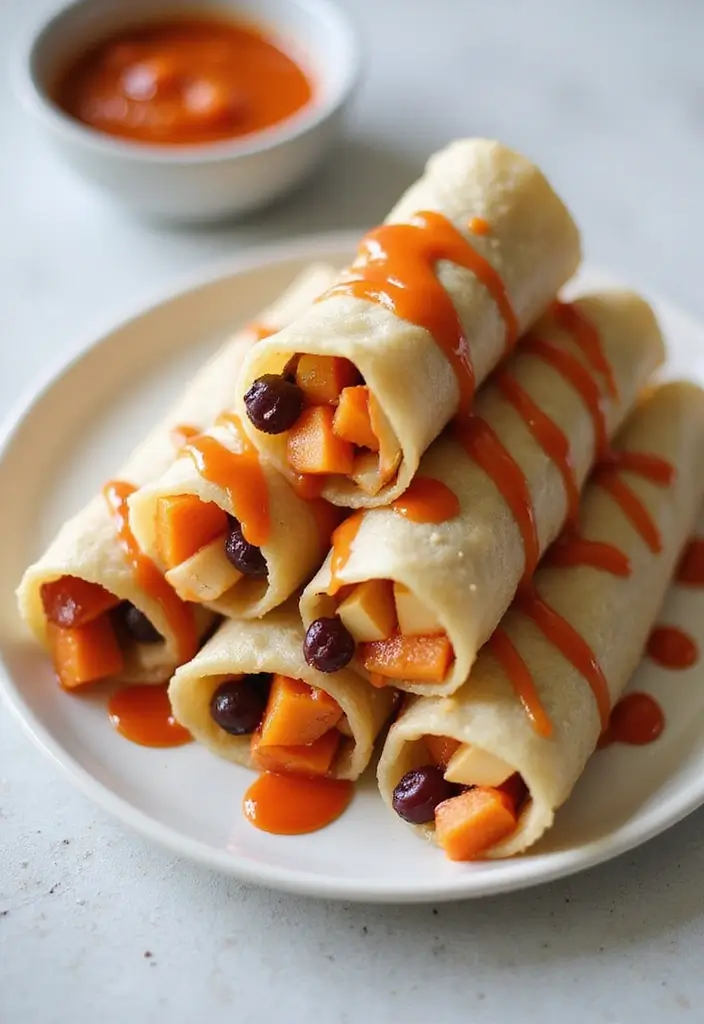 25 Recipes with Sweet Chili Sauce for Easy Dinners 155 25 Recipes with Sweet Chili Sauce for Easy Dinners - 25. Sweet Chili Dessert Spring Rolls