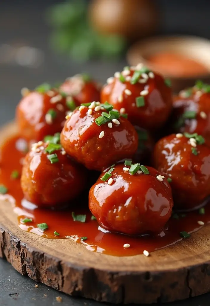 25 Recipes with Sweet Chili Sauce for Easy Dinners 27 25 Recipes with Sweet Chili Sauce for Easy Dinners - 5. Sweet Chili Glazed Meatballs