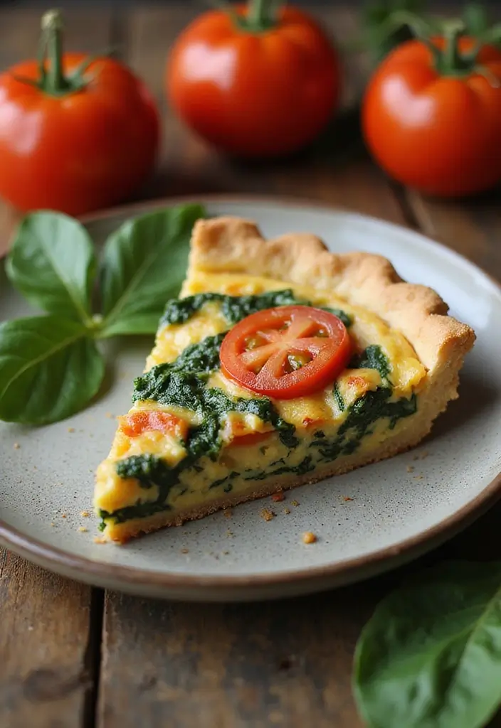 25 Recipes with Tomato Sauce That Never Go Out of Style 66 25 Recipes with Tomato Sauce That Never Go Out of Style - 12. Tomato and Spinach Quiche